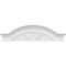 Ekena Millwork Segment Arch W/ Flankers 3 Spoke Architectural Grade PVC Pediment, 44"W x 12"H x 2-1/2"P PEDPS044X120SGF03 - alternate 6